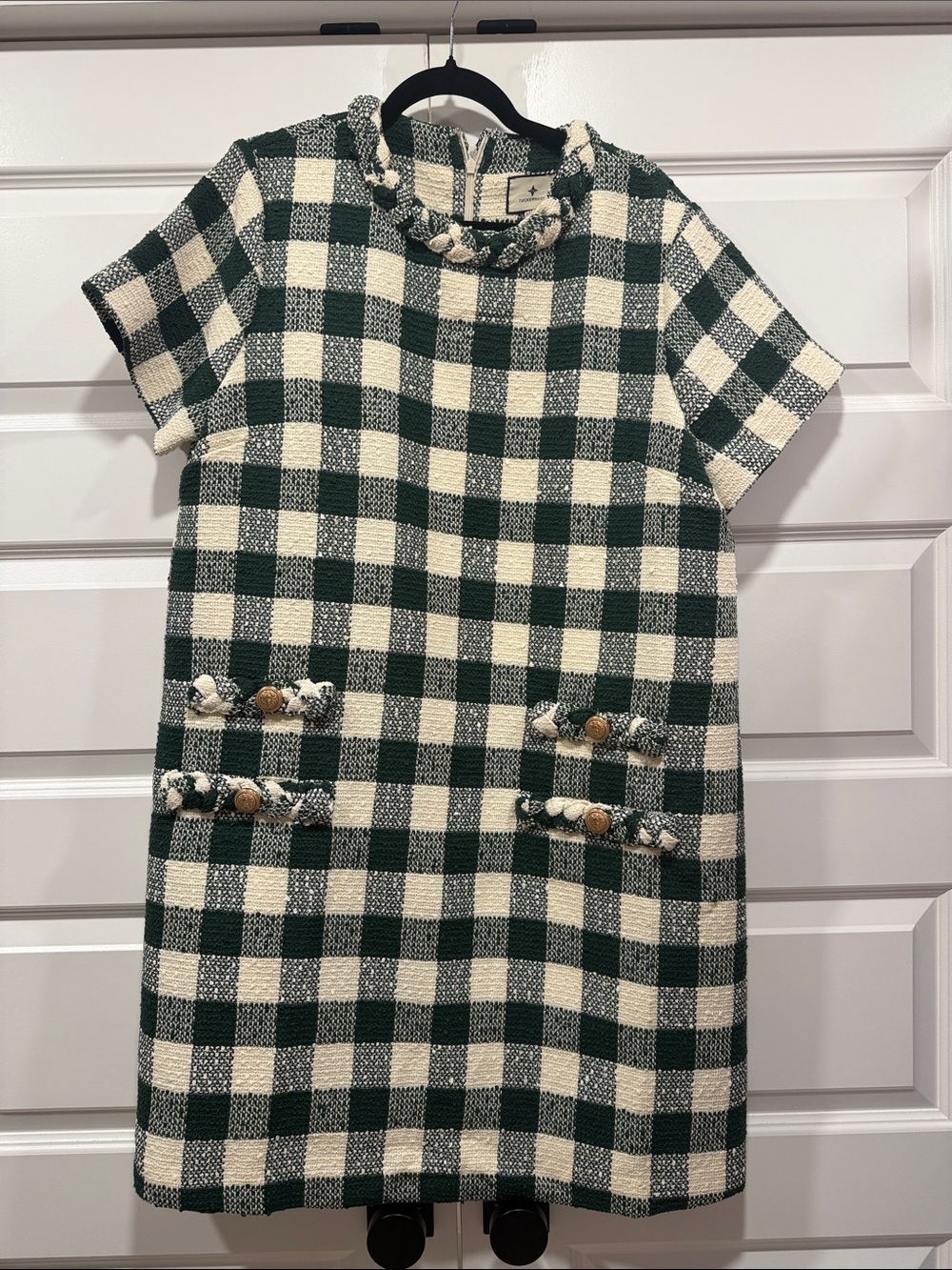 Moss Green Gingham Tweed Jackie
